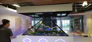 河北邯郸某售楼部360度幻影成像楼盘展示系统
