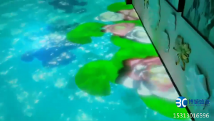 步步生莲地面互动投影