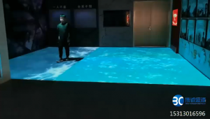 如履薄冰地面互动投影系统