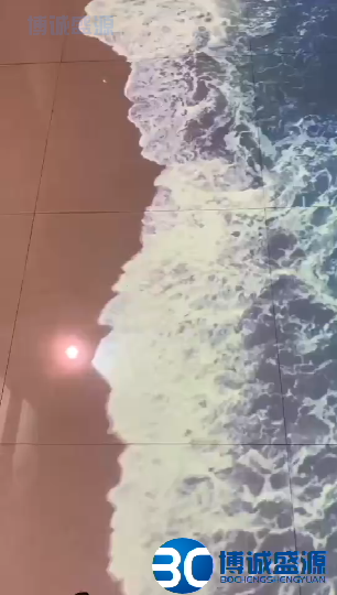 互动投影海浪特效